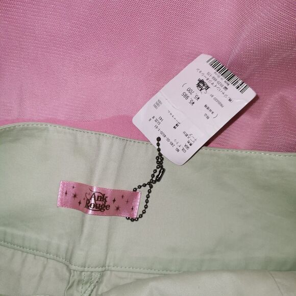 Ank Rouge Green Shorts Women's Small Boho Party Casual Summer Japan Import Cute - Picture 2 of 12